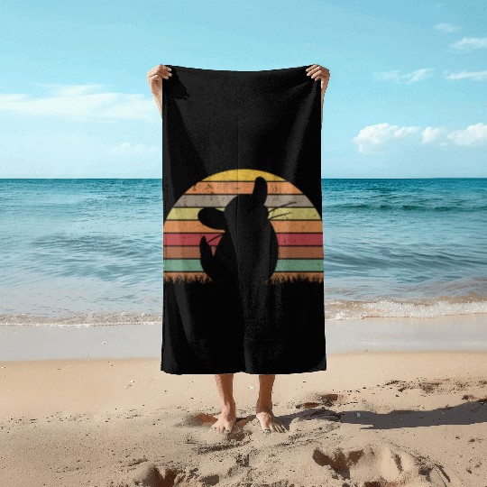 Chinchilla Retro Cotton Mouse Vintage Beach Towels