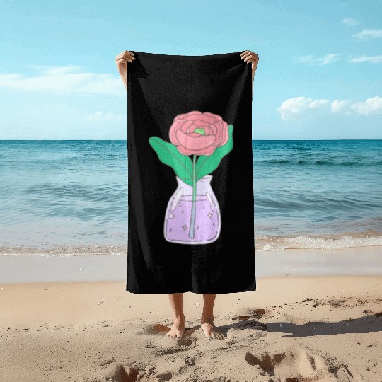 Rose With A Surprise Beach Towels