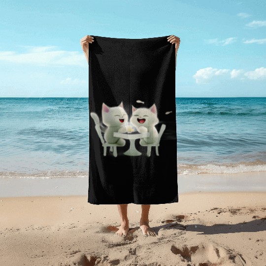 Workout Kitten My Swole On Dumbbell Cat Sport Gift Beach Towels
