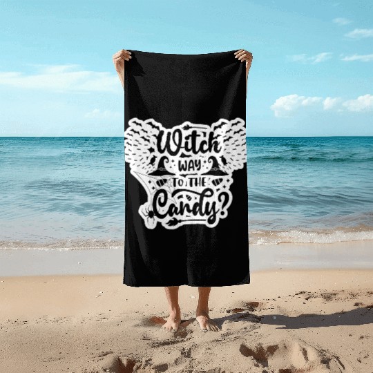 Witch Candy Beach Towels