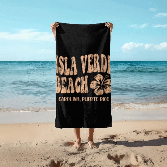 Isla Verde beach Carolina Puerto Rico Beach Towels