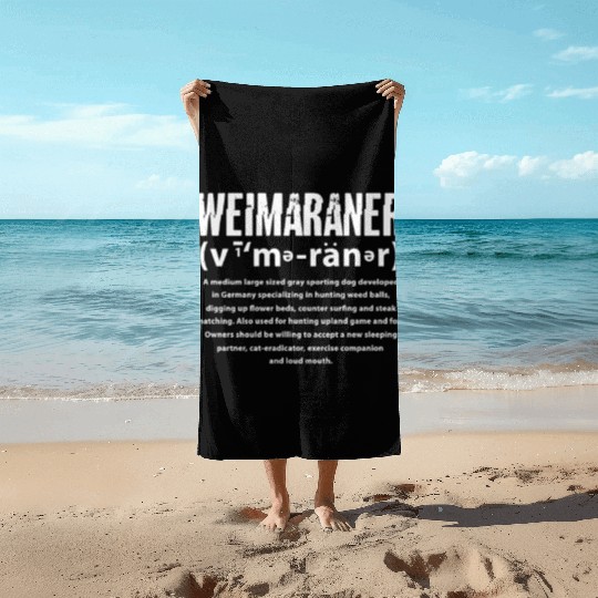Weimaraner Definition Meaning Beach Towels