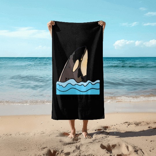Born to Be Wild: Playful Orca Design Beach Towels
