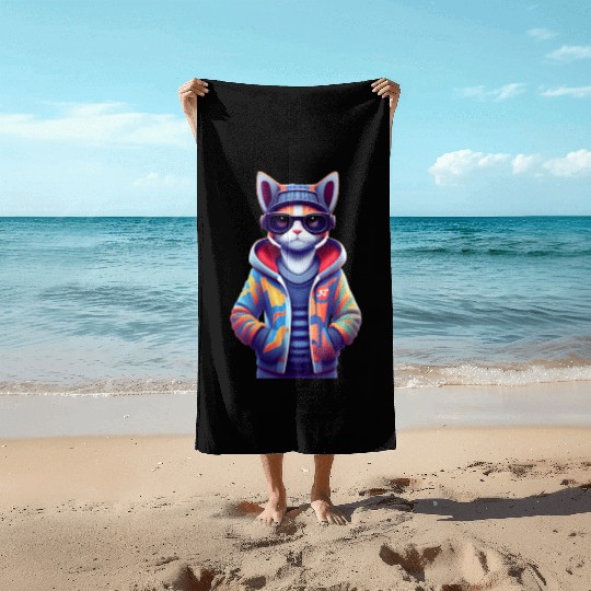 Smart Cat Beach Towels