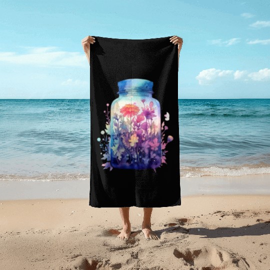 Wild Flowers Beach Towels Design - Funny gift