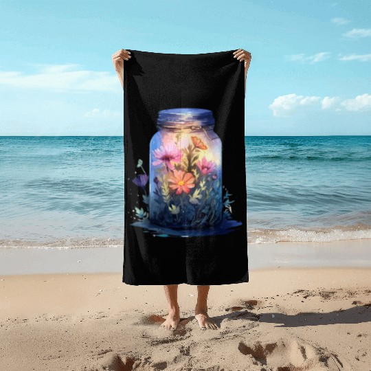 Wild Flowers Beach Towels Design - Funny gift