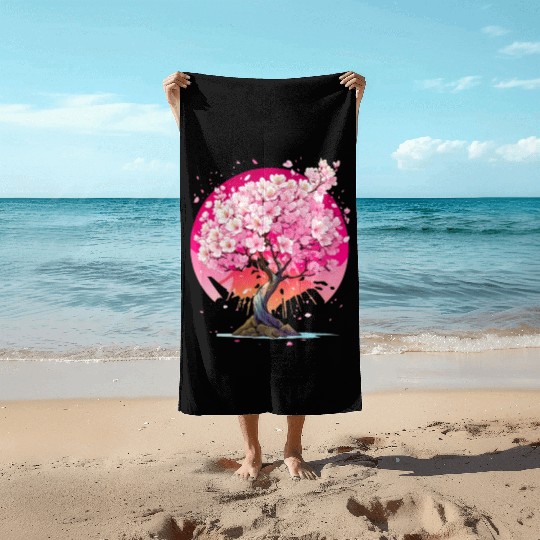 Cherry Blossom Beach Towels