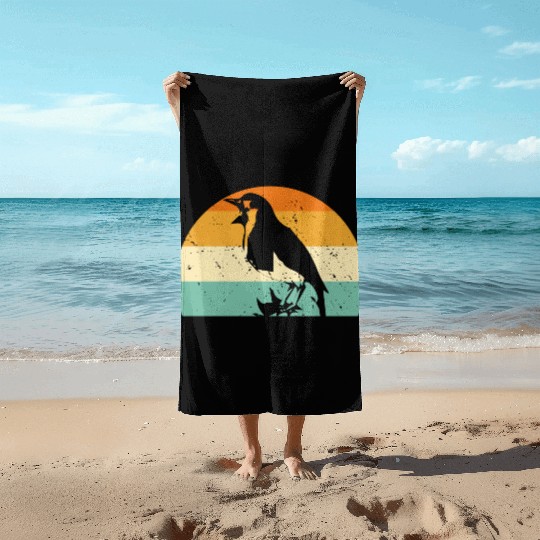 Bird Chirp Art Budgie Sparrow Canary Hummingbird Beach Towels