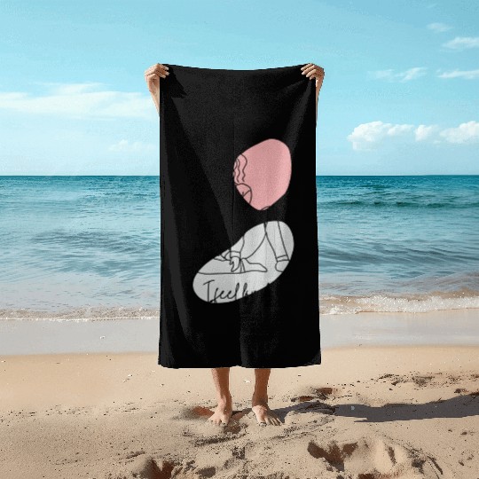 i feel lonely Beach Towels
