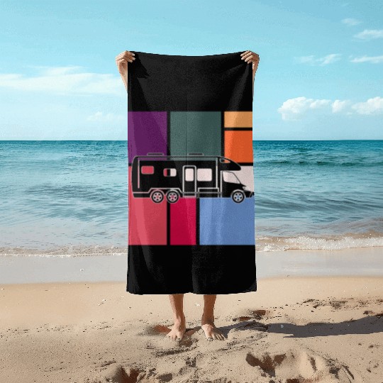 Vintage Camper – Retro Road Trip Beach Towels