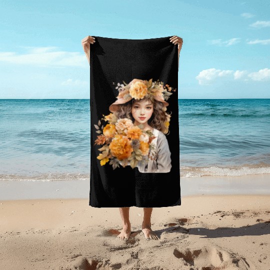 Wild Flowers Beach Towels Design - Funny gift