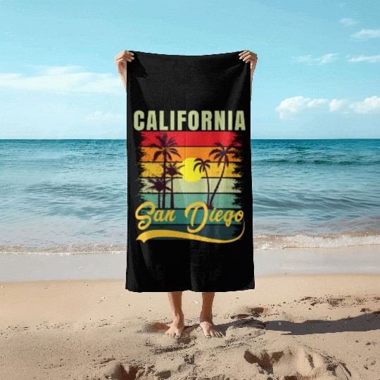 Friends Summer Travel Family Vacation san diego Beach Towels