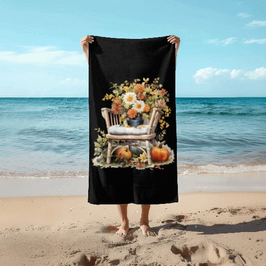 Wild Flowers Beach Towels Design - Funny gift
