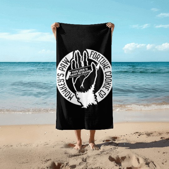 Monkey s Paw Fortune Cookie Company Beach Towels