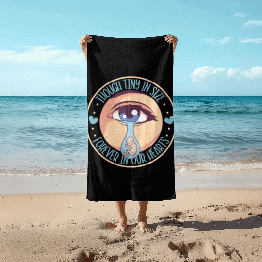 Infant Loss Miscarriage Awareness Pregnancy Loss Beach Towels