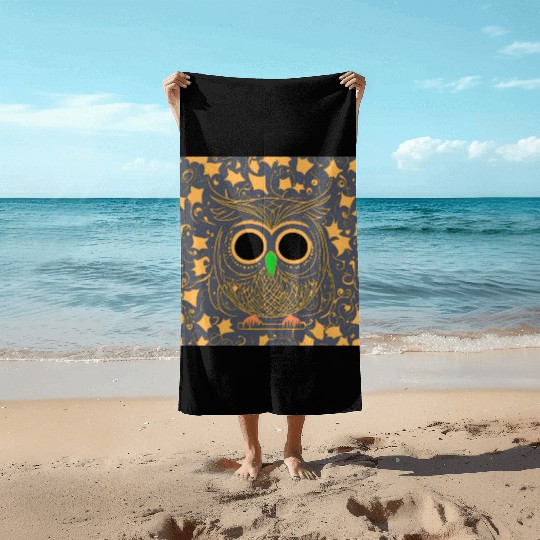 Night Owl Beach Towels