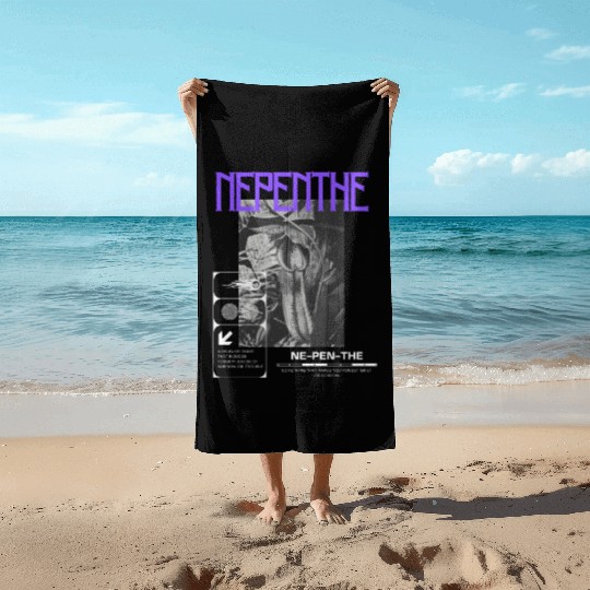 Nepenthes Pitcher Plants In The Wood Beach Towels