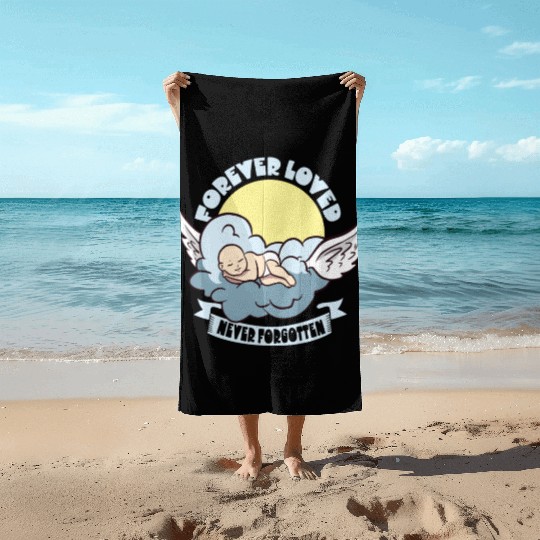 Infant Loss Miscarriage Awareness Pregnancy Loss Beach Towels
