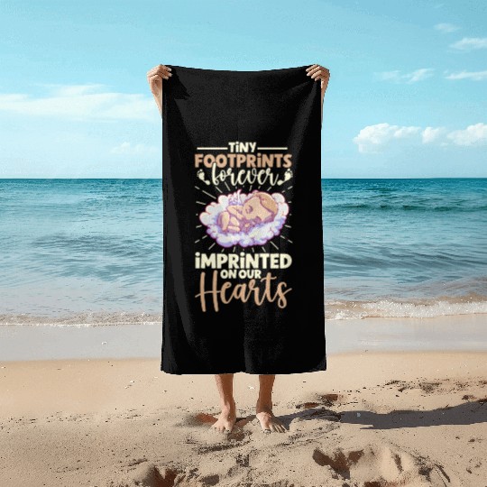 Infant Loss Miscarriage Awareness Pregnancy Loss Beach Towels