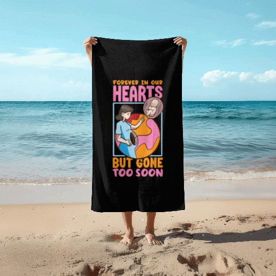 Infant Loss Miscarriage Awareness Pregnancy Loss Beach Towels