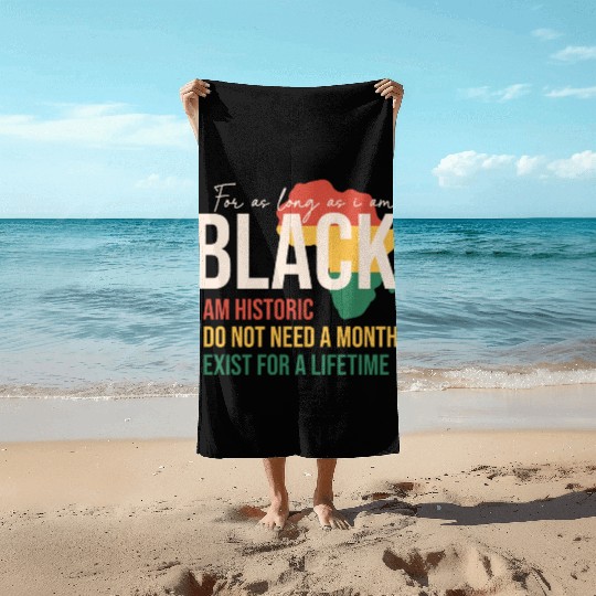 I m Historic Black History Month Gift Beach Towels