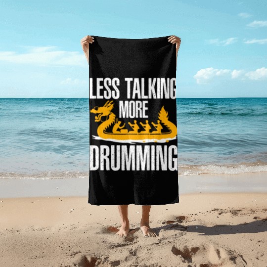 Funny Dragon Boat Racing Paddle Beach Towels