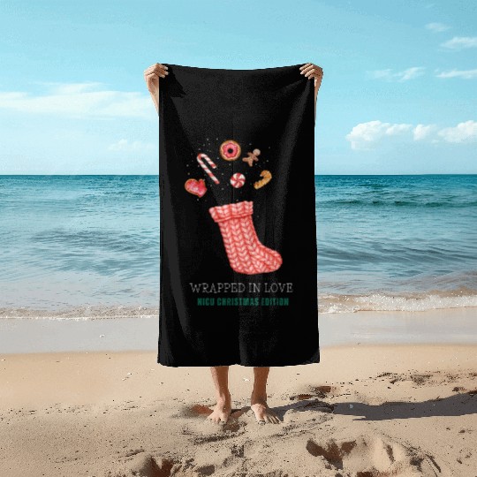 NICU Christmas design | Wrapped in Love Beach Towels