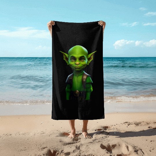 Green Goblin Rascal Embrace the Mischief Beach Towels