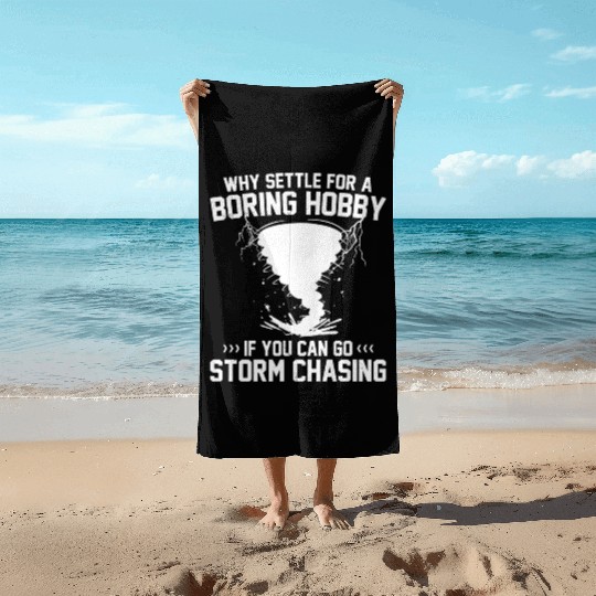 Storm Spotter | Storm Chaser Storm Alerts Gift Beach Towels