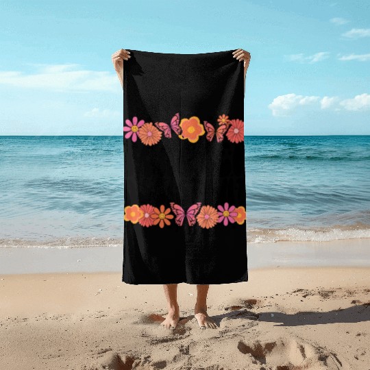 Floral Teacher Assistant Beach Towels