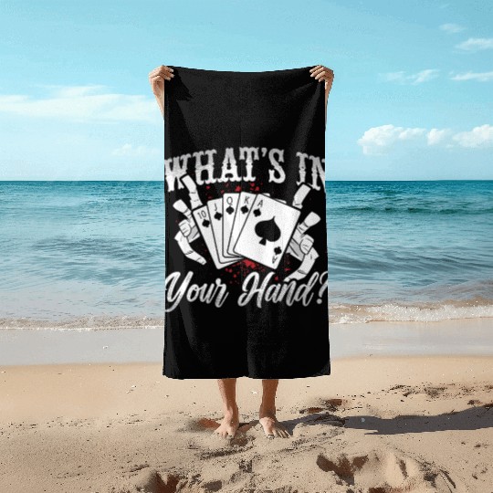Cribbage What's In Your Hand Board Game Card Game Beach Towels