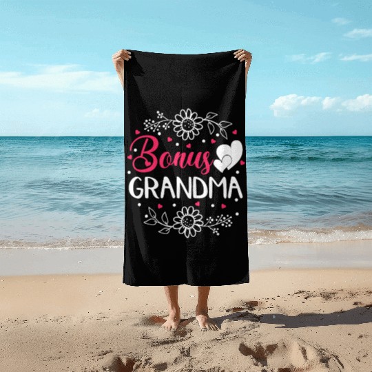 Bonus Grandma Mother's Day Step Grandma Beach Towels