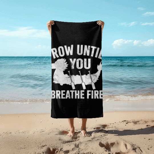 Funny Dragon Boat Racing Paddle Beach Towels