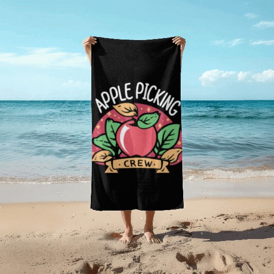 Apple Picking Crew Beach Towels