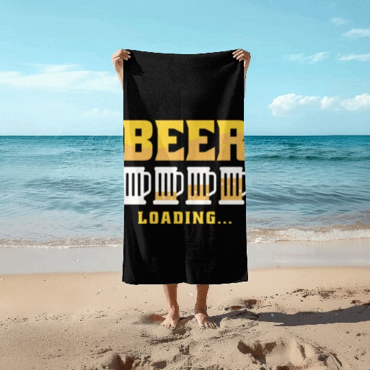 Beer loading Beach Towels