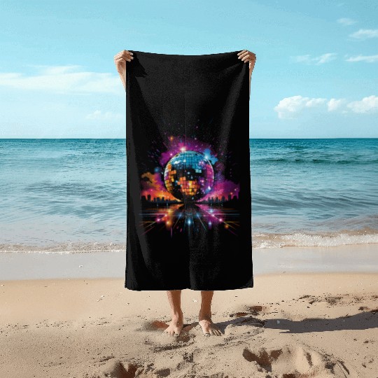 Disco Ball Party Beach Towels