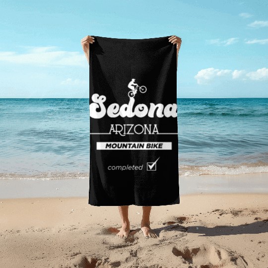Sedona Arizonna Mountain Biking Beach Towels