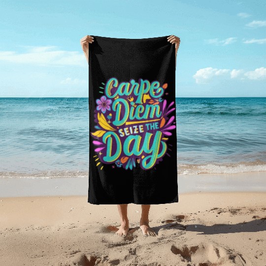 Carpe diem Beach Towels