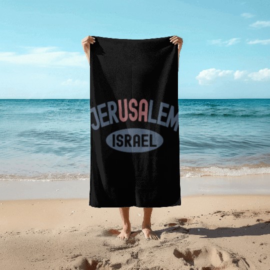 Usa Jerusalem Israel Beach Towels