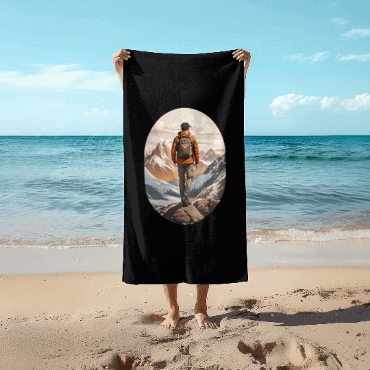 Lone Adventurer Unisex Jersey Short Sleeve Beach Towels