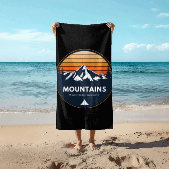 Mountain | Hiking | Adventure | Nature Beach Towels