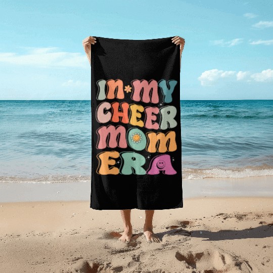 In My Cheer Mom Era Tie Dye Cheerleading Sport Mom Beach Towels