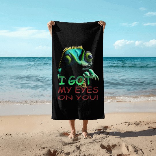 I GOT MY EYES ON YOU Beach Towels