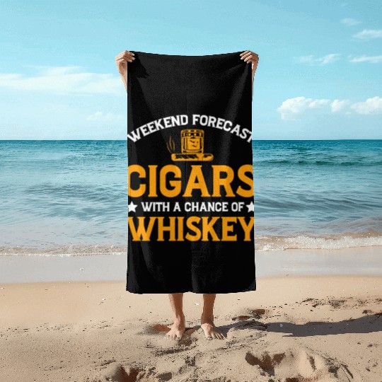 Weekend Forecast Cigars With A Chance Of Whiskey Beach Towels