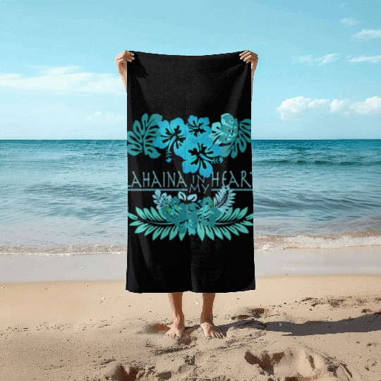 Lahaina in my Heart Beach Towels
