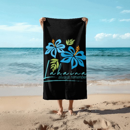 Hawaiian Hibiscus: Lahaina - Always Remember Beach Towels