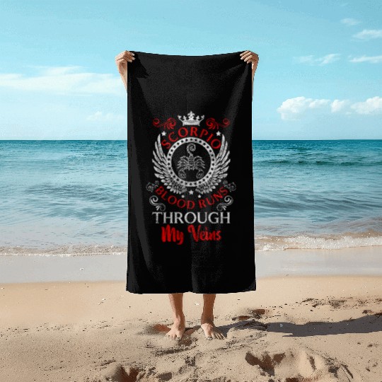 Zodiac Sign Scorpio Zodiac Signs Superstition Beach Towels