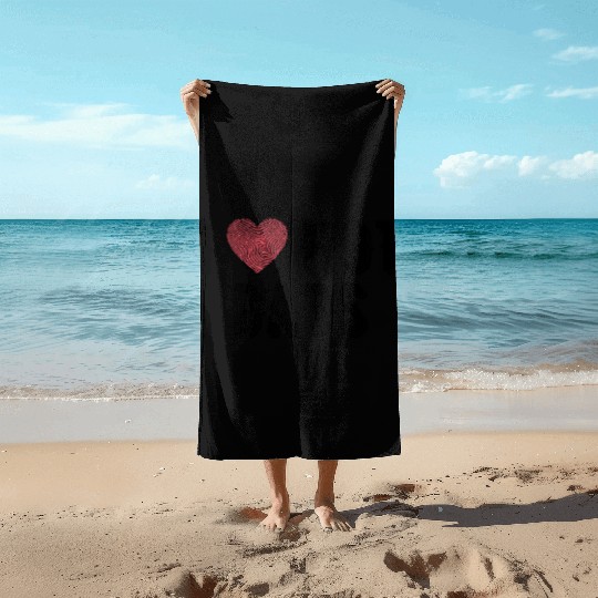 I Love Hot Dads Funny Dad Gifts For Fathers Day Beach Towels