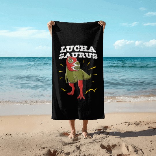 Mexican Wrestling Wrestler Lucha Libre Mask Mexico Beach Towels