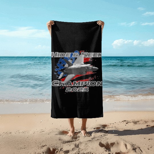 F-35 Hide and Seek Champion Beach Towels